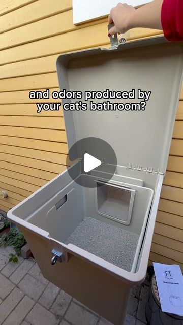 3.8M views · 73K likes | Privy Kitty on Instagram: "Are you ready for cat luxury? Lets #BootTheBox together and clean up nicely with Privy Kitty! 🐾❤️  Tap the link in our bio to order your Privy Kitty today! 😻  #cat #litterboxes #indoorcat #indoorcats #indoorcatsoutside #litterbox #litterboxhack #litterboxtips #litterboxproblems #kitty #kittycat #kittylove #catsoftiktok #catlover #catlover #cattok #catlady" Cat Box Area Ideas, Catbox Solutions Diy, Kitty Litter Closet Ideas, Cat Litter Box Room Ideas, Cat Box Storage Ideas, Outdoor Cat Litter Enclosure, Indoor Litter Box Ideas, Litter Box Catio, Outdoor Kitty Litter Box Ideas