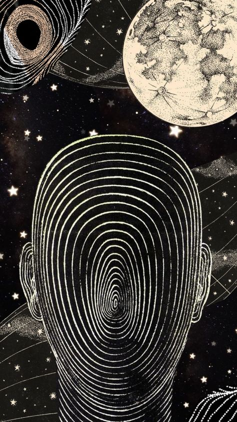 #moon #stars #space #vintage #retro #blackandwhite #collage #trippy #psychedelic #surreal #artsy #simple #outerspace #star #planets #cosmic #cosmonaut #70s #60s #seventies #sixites #1970s #1960s Space Art Print, Psychadelic Art Space, Simple Psychadelic Art, Space Inspired Art, 90s Space Psychedelia, Space Linocut, Space Art Trippy, Vintage Space Aesthetic, Retro Space Aesthetic