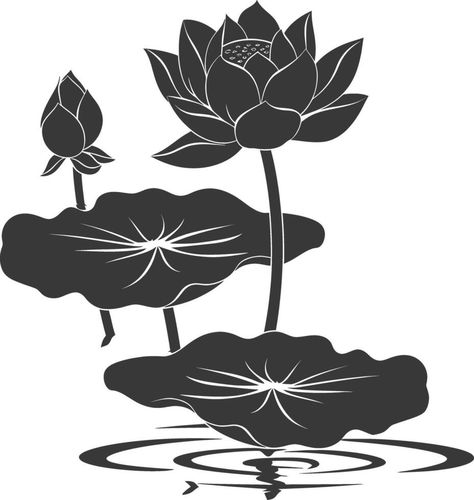 AI generated Silhouette lotus flower in the water black color only Flower In The Water, Lotus Vector, Flower Silhouette, Tree Saw, Cityscape Photos, Logo Banners, Nature Backgrounds, Heart With Arrow, Background Banner