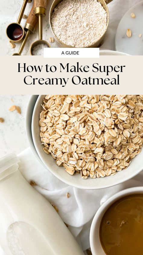 oats, milk bottle and other pantry ingredients lying on a white countertop Best Oatmeal Recipe, Oatmeal How To Make, Quick Oatmeal, Creamy Oatmeal, What Is Healthy Food, I Lost 100 Pounds, Cake Pizza, Breakfast Oatmeal Recipes, Healthy Food Habits