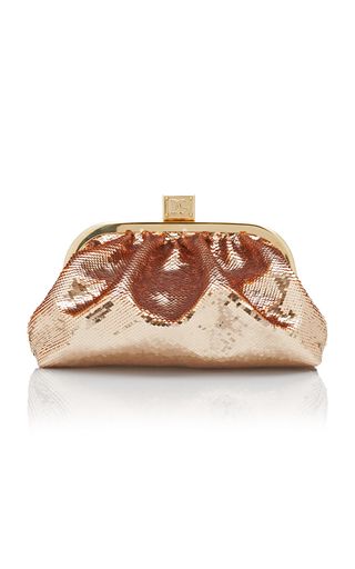 Dolce & Gabbana Fashion Collections For Women | Moda Operandi Dolce And Gabbana Clutch, Gold Clutch Bag, Rose Gold Accessories, Wedding Outfits For Women, Sequin Clutch, Embellished Clutch, Womens Designer Bags, Gold Clutch, Party Clutch