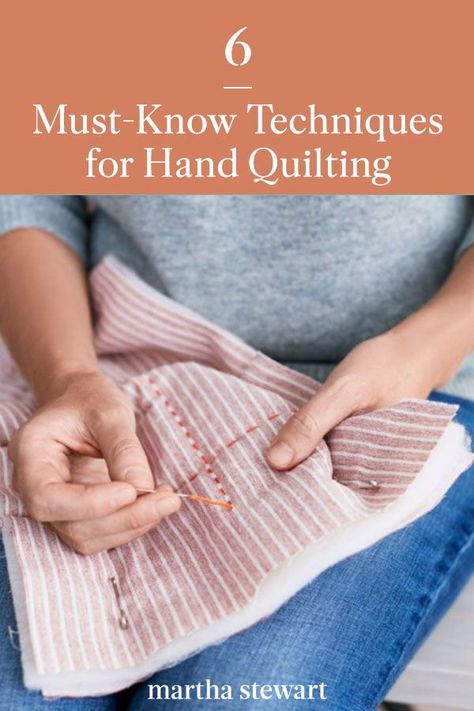 Quilt Hand Stitching Patterns, Quilting Hand Stitches, Hand Stitching A Quilt, Hand Quilt Designs, How To Big Stitch Hand Quilt, Long Stitch Hand Quilting, Hand Quilt Stitches, Hand Quilting Tutorial, Edging A Quilt