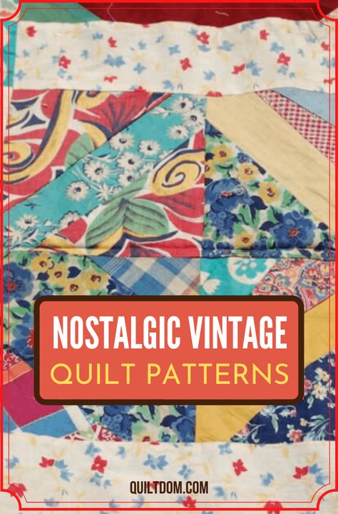 Create beautiful and nostalgic patterns in these collection of vintage quilt patterns for free for you next quilting project. Antique Quilts Patterns Free, Old Time Quilt Patterns, Classic Quilts Patterns, Old Fashioned Quilts Patterns, Reproduction Fabric Quilts, Vintage Quilt Block Patterns Free, Victorian Quilt Patterns, Mini Quilt Ideas, Amish Quilt Patterns Free