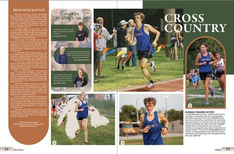 Xc Yearbook Spreads, Spring Yearbook Spreads, Yearbook Spreads Clubs, Track Yearbook Spread, Cross Country Yearbook Spread, Sports Yearbook Spreads, Yearbook Spreads Ideas Layout, Yearbook Sports Spreads, Yearbook Advisor