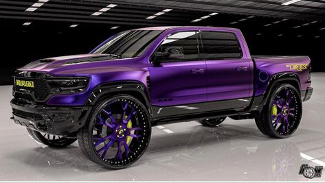 Purple Truck, Ram Trx, Country Trucks, Car Iphone Wallpaper, Luxury Cars Audi, Custom Cars Paint, Custom Pickup Trucks, Dodge Muscle Cars, Mopar Cars