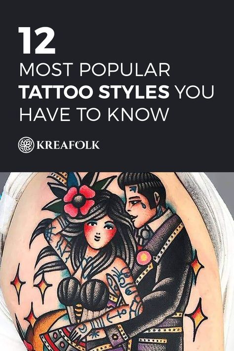 Names Of Tattoo Styles, Kinds Of Tattoos Style, Different Tattoo Styles Names, List Of Tattoo Styles, Different Type Of Tattoo Styles, Tattoo Art Styles Names, How To Find Your Tattoo Style, Apprentice Tattoo Portfolio, Different Tattoo Art Styles