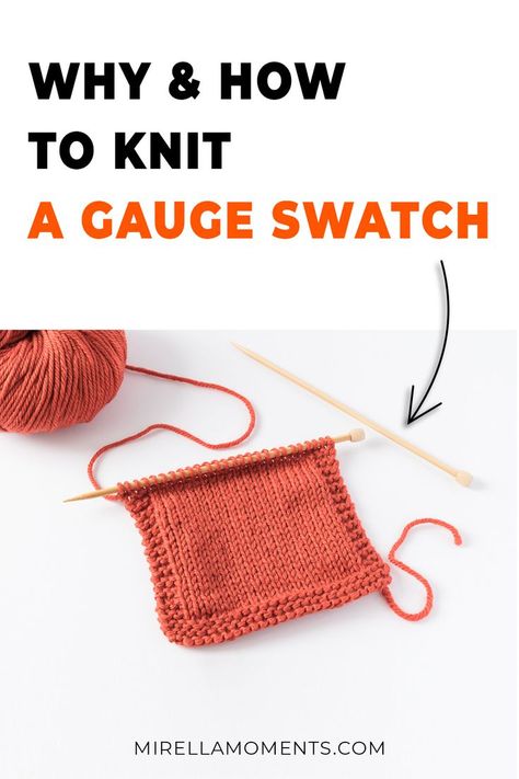 Knitted gauge swatch Knitting Swatches, Knit Swatch, Gauge Knitting, Knitting Help, Knitting Tutorials, Knitting Tips, Knit Stitches, Crochet Tips, Knitting Blogs