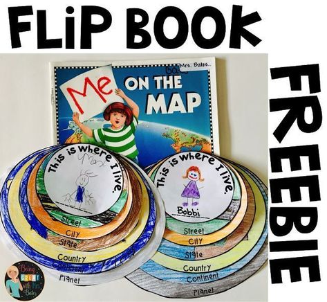 For some reason my students have a difficult time and often confuse state-country-continent. This little flip book helped out a ton, along with the book Me on the Map! This freebie will help so much. #meonethemap Me On A Map, Social Studies Maps, Me On The Map, Teaching Maps, Preschool Social Studies, 3rd Grade Social Studies, Social Studies Notebook, Kindergarten Social Studies, American History Lessons