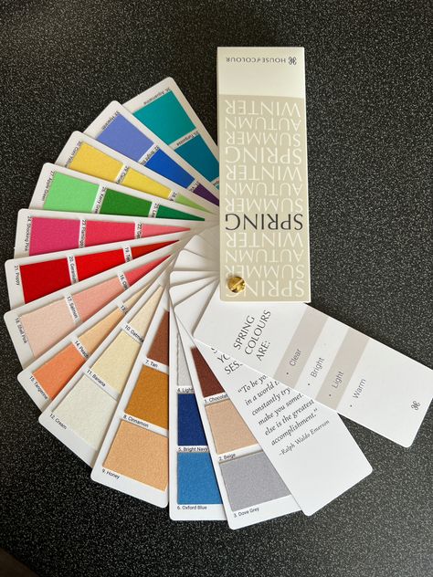 House Of Color Spring Palette, Paintbox Spring Color Palette, House Of Color Spring Hair, Blue Spring Color Palette, Paintbox Spring House Of Colour, Hoc Spring Color Outfits, House Of Color Spring, House Of Colour Spring, Wholesome Flirt