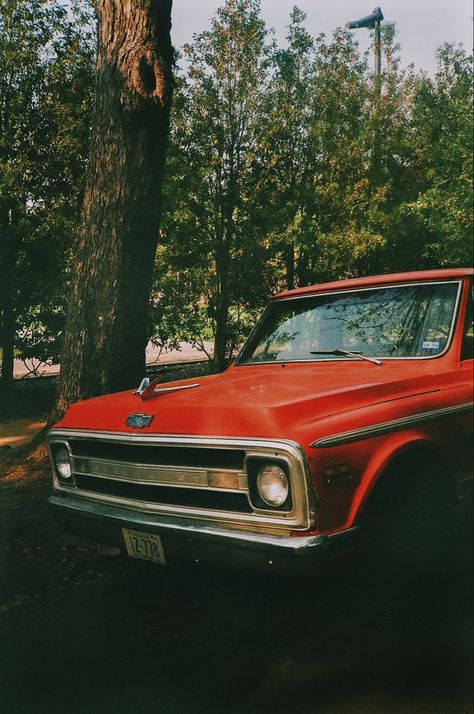 Red Pickup Truck Aesthetic, Red Truck Aesthetic, Truck Driver Aesthetic, Pickup Truck Aesthetic, Old Truck Aesthetic, Aesthetic Truck, Selena Core, Dan Cain, Red Pick Up Truck