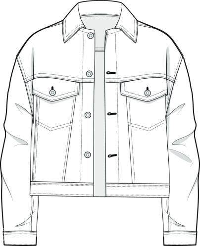 campera Clothes Sketches, Technical Flats, Jacket Drawing, Flat Drawings, Fashion Design Template, Fashion Drawing Sketches, Clothing Sketches, Flat Sketches, Fashion Templates