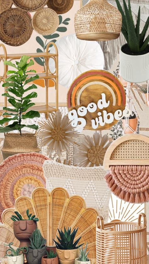 #boho #bohoroom #roominspo Boho Retro Aesthetic, Boho Esthetics, Beach Boho Aesthetic, Boho Vibes Aesthetic, Boho Astethic, Beach Aesthetic Room, Veranda Cafe, Beach Magic, Boho Surf