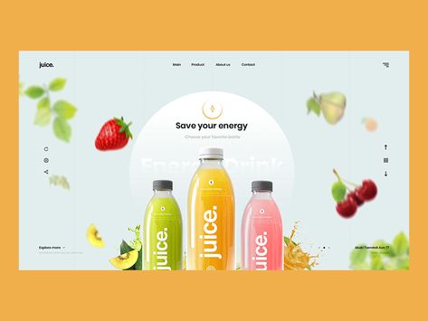 Juice energy drink energy fruit juice branding typography logo design web ux ui Fruit Juice Logo, Fruit Logo Design, Juice Logo, Typography Logo Design, Food Web Design, Fruit Logo, Desain Ui, Juice Branding, Juice Packaging