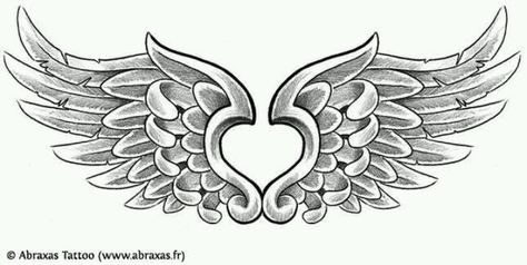 Angel wings Pixel Tattoo, Heart With Wings Tattoo, Back Tattoos Spine, Lower Back Tattoo Designs, Tramp Stamp Tattoos, Girl Back Tattoos, Herz Tattoo, Wing Tattoo Designs, Angel Wings Tattoo