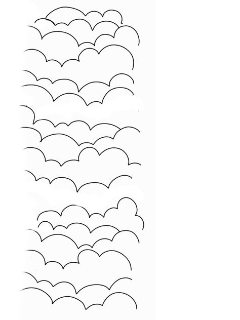 Cloud Tattoo Design Drawings, Clouds Tattoo For Men, Cloud Line Drawing, Cloud Tattoo Stencil, Clouds Tattoo Stencil, Cloud Filler Tattoo Backgrounds, Cloud Line Art, Tattoos Stencils Outline, Clouds And Stars Tattoo