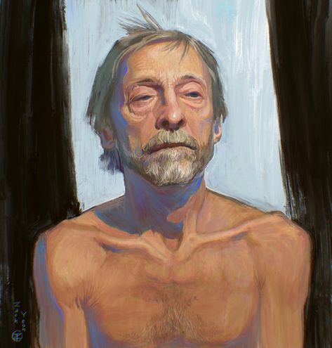 ArtStation - Portrait Old Man Old Age Drawing, Evil Old Man Character Design, Old Person Portrait, Old Man Drawing Character Design, Old Man Reference Drawings, Old Guy Drawing, Old Man Concept Art, Old Character Art, Grandpa Drawing