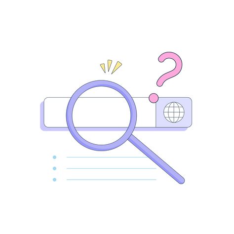 Search Bar Png, Magnifying Glass Illustration, Bar Clipart, Bar Illustration, Posters Ideas, Design Posters, Search Bar, Vector Clipart, Question Mark