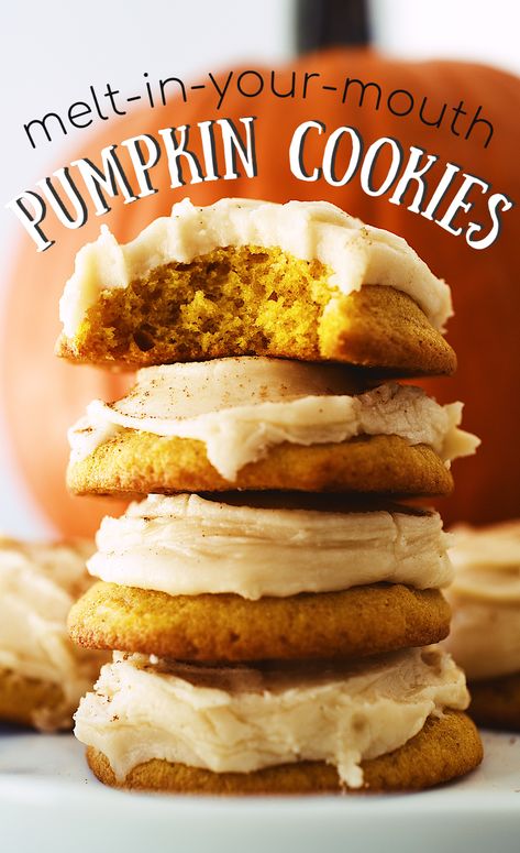 Easy Cookies Recipes, Pumpkin Cookies Recipe, Pumpkin Baking, Soft Pumpkin Cookies, Cookies Pumpkin, Peter Pumpkin, Pumpkin Cookie Recipe, Dessert Cookies, Pumpkin Eater