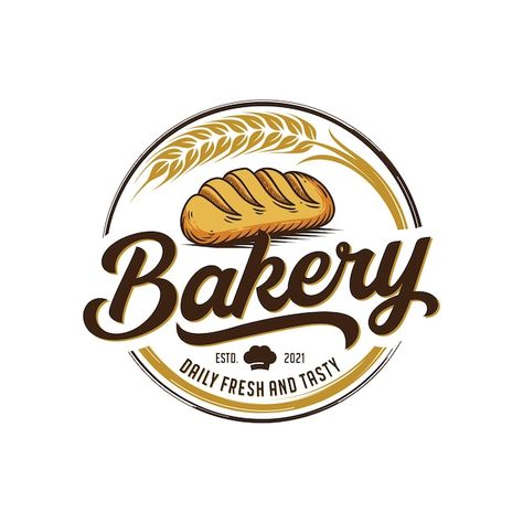 Logo Bakery Cake, Bos Baby, Baker Logo, Baking Logo, Bakery Business Cards, Make Your Own Logo, Bread Shop, Cake House, Logo Design Set