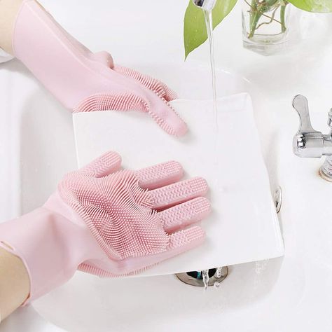 Hatsutec Magic Silicone Cleaning Gloves Silicone Sponge, Dishwashing Gloves, Recycling Facility, Cleaning Gloves, Affordable Decor, Scrub Brush, Smart Living, Steel Wool, Amazon Shopping