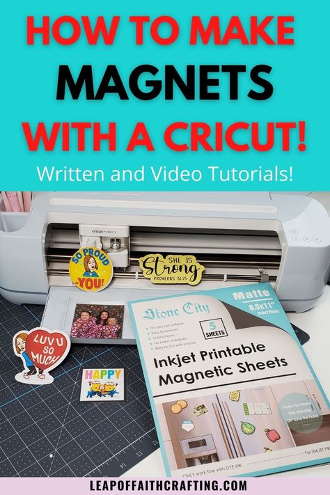 How To Make Magnets With Silhouette, Diy Acrylic Magnets, Magnets With Cricut Maker, Printable Magnet Sheets, Cricut Magnetic Sheet, Cricut Magnet Ideas, Turn Stickers Into Magnets, Save The Date Magnets Diy Cricut, Circuit Magnets