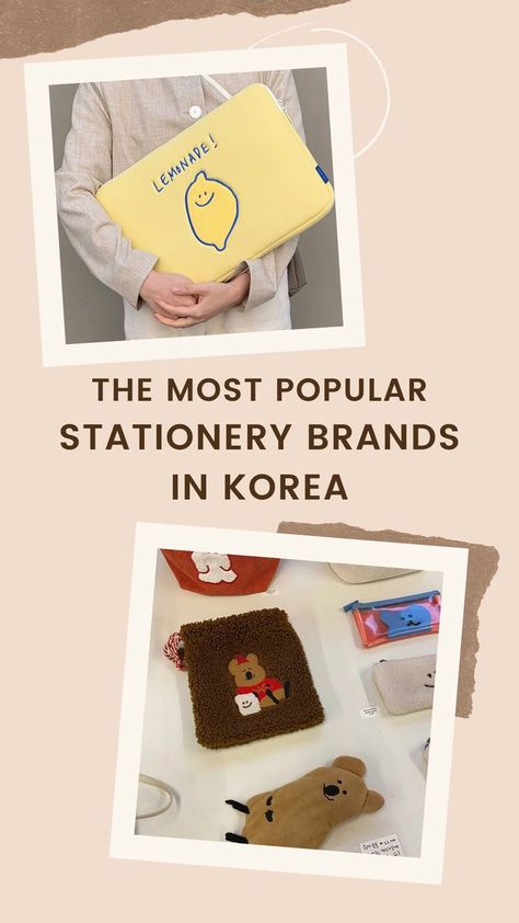 Inject a little cuteness in your life with these colorful Korean stationery products! #KoreanProducts #PhoneCases #Accessories Korean Stationery Shop, Korea Travel Guide, Stationery Brands, Paper Things, Stationery Products, Korean Stationery, Korean Products, Korea Travel, Stationery Shop