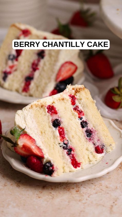 Berry Chantilly Cake – 9am Chef White Chantilly Cake, Whole Foods Cake Chantilly, Chantilly Berry Cake, Whole Foods Berry Chantilly Cake Recipe, Chantilly Birthday Cake, Chantilly Cupcake Recipe, Whole Foods Chantilly Cake Recipe, Strawberry Chantilly Cake, Chantelle Cake