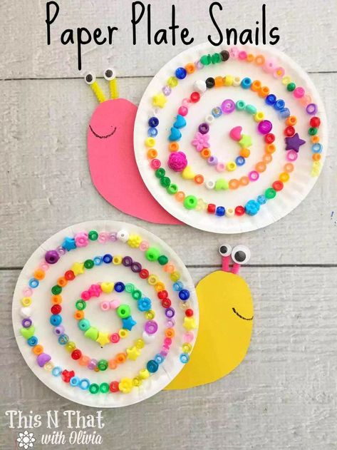 Snails Craft, Spring Toddler Crafts, Snail Craft, Summer Camp Crafts, Spring Crafts For Kids, Summer Crafts For Kids, Diy Valentine, Crafts For Kids To Make, Camping Crafts