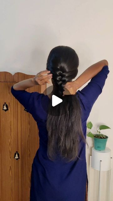 Hairstyle For College Girl, Daily Office Hairstyles Indian, Haïr Style For College, Hairstyles For College Students Indian, Daily Hairstyles Easy For College, Collage Hairstyles, College Hairstyles Easy, Hairstyles For College, Easy Braid Hairstyle