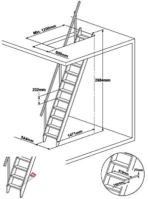 Space Saver Staircase, Space Saving Staircase, Staircase Kits, Stair Kits, Loft Staircase, Tiny House Stairs, Building Stairs, Loft Stairs, Loft Ladder