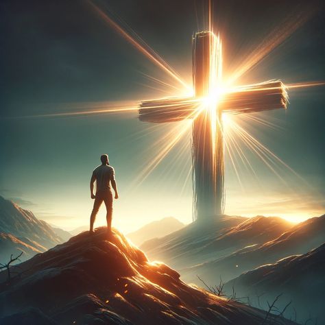 Bible Verses For Men, Cross In The Sky, Casino Art, Rugged Landscape, 2024 Wallpaper, Hope Art, Overcoming Challenges, Cross Jesus, Jesus Christ Art