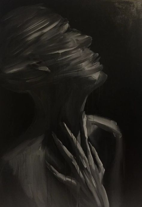 Dark Art Paintings, Painting Women, Emotional Painting, Dark Paintings, Portraiture Art, Dark Artwork, Deep Art, Fourth Wing, Dark Art Drawings