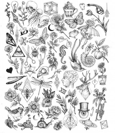 I have just released a strictly limited run of 30 prints of these A3 flash sheets now available on my BigCartel. Printed on 308gsm Hahnemuhle Bamboo paper. Worldwide shipping  annitamaslov.bigcartel.com Tattoo Filler Ideas, Flash Art Tattoos, Stick Poke, Nature Calendar, Flash Sheets, Petit Tattoo, Art Flash, Tattoo Filler, Foot Design