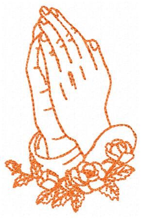 Praying Hands Embroidery, Jesus Sketch, Hands Praying, Hands Embroidery, Religious Iconography, Christian Embroidery, Wooden Carved Signs, Prayer Hands, Embroidery Transfers