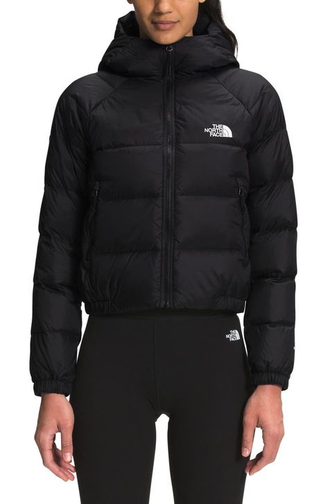 Hyalite Hooded Down Jacket | Nordstrom North Face Hydrenalite, Northface Puffer, Doudoune The North Face, The North Face Puffer, North Face Puffer Jacket, Cropped Puffer Jacket, Outfit Invierno, Black Puffer, Mode Ootd