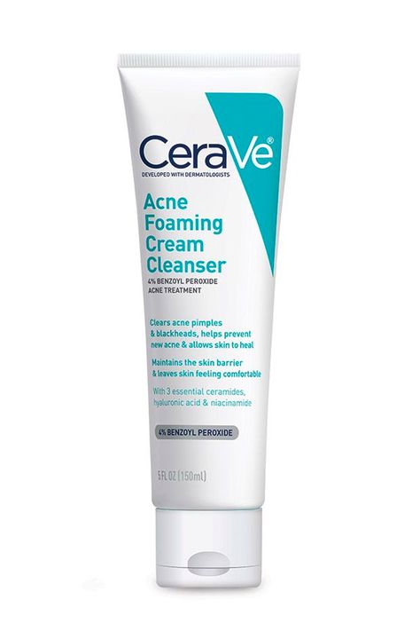 Acne Foaming Cream Cleanser, Cerave Cleanser, Pimple Cream, Cerave Skincare, Massage Therapy Techniques, Acne Skincare Routine, Acne Cleansers, Acne Cream, Cream Cleanser