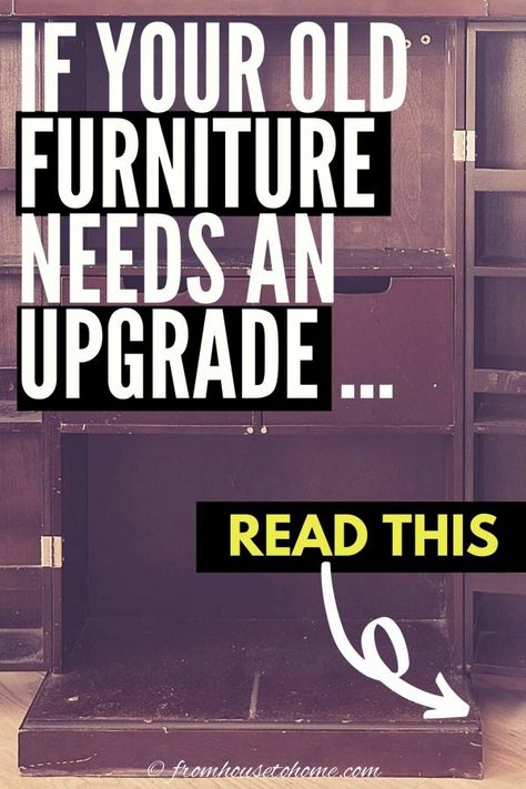 Turn your old furniture into something beautiful again with these creative furniture makeovers that will totally transform how they look. Diy Glam Decor, Chalk Paint Chairs, Old Wood Table, Furniture Makeover Ideas, Diy Furniture Makeover Ideas, Industrial Glam, Armoire Dresser, Furniture Painting Tips, Sewing Room Storage