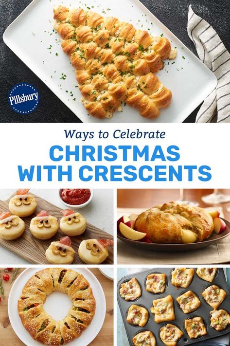 Does it get any cuter than this? (No, it does not.) Give your crescents that extra holiday touch with these festive—and easy!—party recipes. Pillsbury Crescent Recipes Christmas, Christmas Snacks For Party Appetizers Easy, Christmas Croissants, Pilsbury Recipes Easy, Christmas Dinner Rolls, Creasant Roll Recipes, Recipes With Crescent Rolls, Crescent Roll Recipes Appetizers, Easy Party Recipes