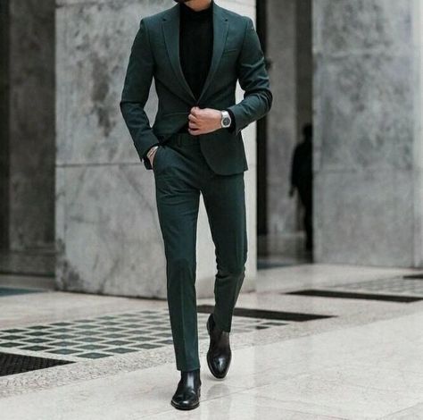 Unique Mens Wedding Suits, Male Suits, Wedding Suit Groom, Men Wedding Suit, Green Suit Men, Terno Slim Fit, Formal Suits Men, Costume Vert, Green Wedding Suit