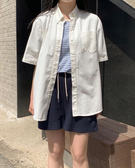 Cute Summer Outfits Korean Style, Summer Outfits 2023 Japan, Trendy Korean Outfits Summer, Fashion Outfits Korean Style Summer, Kdrama Outfits Women Casual Summer, Summer Korean Fits, Uniqlo Women Outfit Casual Summer, Korean Summer Outfits Women, Cute Summer Korean Outfits