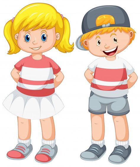 Set of cute boy and girl Free Vector | Free Vector #Freepik #freevector #girl #character #cartoon #cute Girls Holding Hands, Hair Vector, Girl Reading Book, Girl Vector, Girl Cartoon Characters, Boy And Girl Cartoon, Dog Vector, Free Cartoons