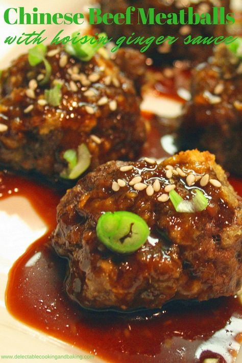 Ginger Sauce Recipe, Chinese Beef, Mapo Tofu, Paleo Crockpot, Beef Meatballs, Ginger Sauce, Minced Meat, Chinese Dishes, Asian Cooking