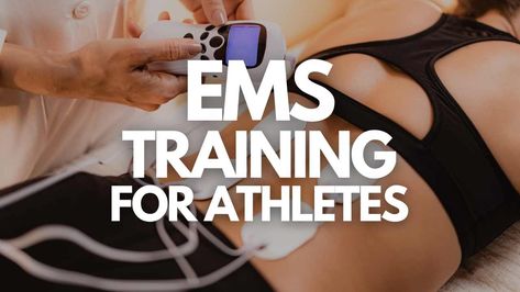 Electrical Muscle Stimulation is a useful training method for improving strength, muscular endurance, reducing pain, and enhancing recovery after workouts. Learn how athletes can benefit from incorporating EMS into their training in this article. Electrical Muscle Stimulation, Ems Training, Electric Muscle Stimulator, Muscle Hypertrophy, Muscular Endurance, Muscle Stimulator, Sports Performance, Post Workout Recovery, Muscle Spasms