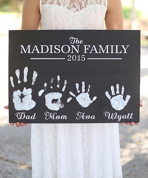 Another great find on #zulily! DIY Family Handprints Personalized Wall Sign by Morgann Hill Designs #zulilyfinds Family Handprints, Family Hand Prints, Family Canvas, Hand Prints, Family Diy, Footprint Art, Handprint Crafts, Family Crafts