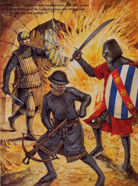 Battle Of Kosovo, German Knight, Norman Knight, Medieval Warfare, العصور الوسطى, Warriors Illustration, Century Armor, Historical Warriors, High Middle Ages