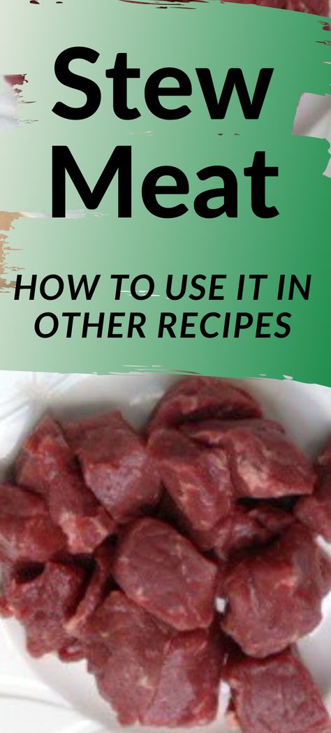 Stew Meat Recipes Quick, Easy Stew Meat Recipes, Recipes Using Stew Beef, Stew Meat Recipes Stove Top, Beef Chunks Recipes, Crock Pot Stew Meat Recipes, Cubed Beef Recipes, Cooking Stew Beef, Resep Oatmeal