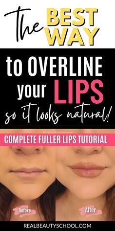 How To Make Your Lips Look Bigger How To Overdraw Your Lips, Fuller Lips Makeup Tutorials, How To Overline Your Lips Tutorial, How To Line Lips To Look Bigger, How To Make Lips Bigger, How To Make Lips Look Bigger, Overlined Lips Tutorial, How To Overline Your Lips, Fuller Lips Tutorial