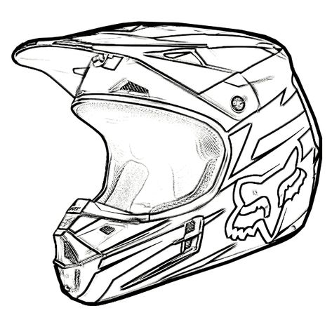 Dirt Bike Helmet Coloring Pages — Allmadecine Weddings Sketch Coloring Page Motocross Tattoo, Motorbike Drawing, Dirt Bike Tattoo, Dirt Bike Helmet, Helmet Drawing, Dirt Bike Helmets, Helmet Tattoo, Bike Tattoos, Motorcycle Drawing