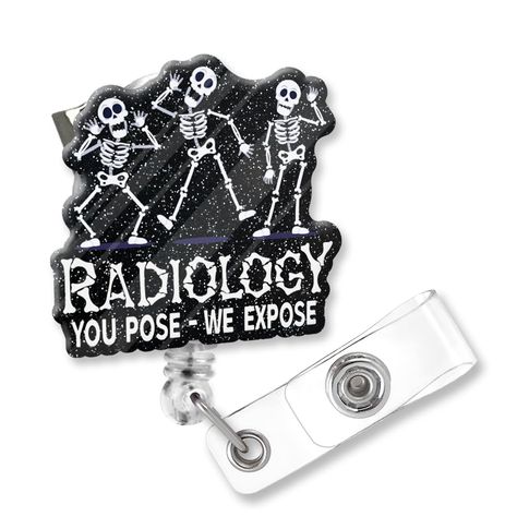 PRICES MAY VARY. Gifts: Special-shaped badge holders printed with Radiology you pose we expose, badge holders with glitter acrylic board, gift box packaging, very suitable for doctors, nurses, colleagues, office workers, teachers Social Work College Student. Size: Small and cute badge holder, convenient for you to clip on scrubs, doctor's uniforms, shirts, jeans waist, etc. Design: Funny badge holders with fun text printed on high-quality glitter acrylic panels can bring some artistic vibe and f Resin Badge Reel, Student Doctor, Radiology Student, Glitter Accessories, Artistic Vibe, Cute Badge Reel, Laser Ideas, Shark Clip, Work Accessories