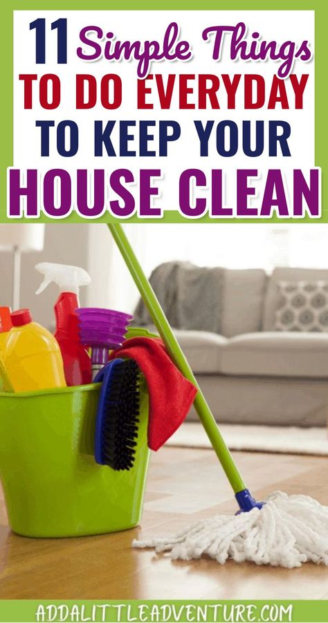 Things To Do Everyday, House Schedule, Keep Your House Clean, Clean Your House, Clean House Schedule, Easy Cleaning Hacks, Diy Cleaning Solution, Homemade Cleaning Solutions, Diy Cleaning Hacks